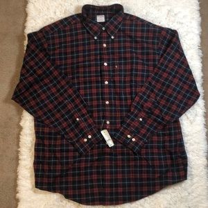 NWT Brooks Brothers 346 Plaid Flannel Shirt